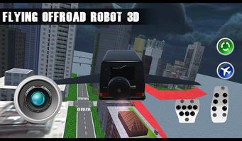 Flying Offroad 4x4 Robot 3D-poster