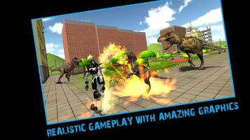 Robot vs Dinosaur Battle : Super City Rescue screenshot 1