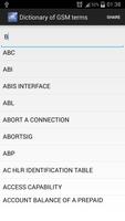 Dictionary of GSM terms capture d'écran 1