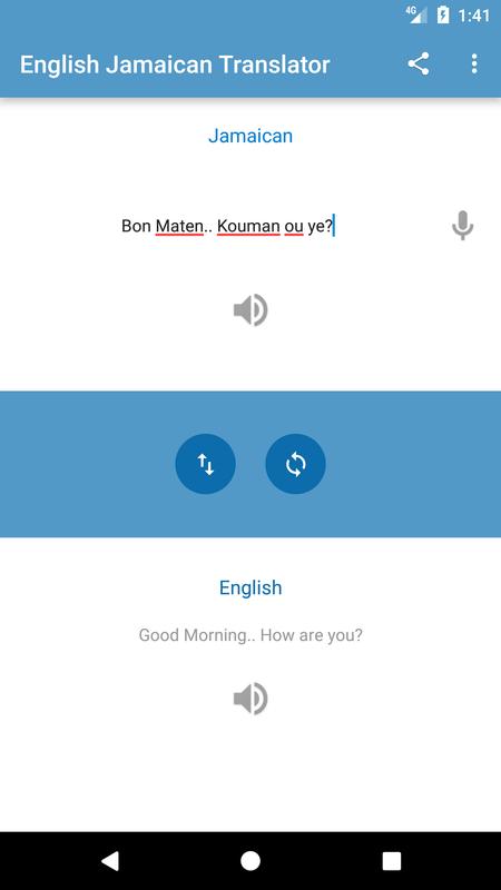 English Jamaican Translator For Android Apk English Jamaican Translator Poster Screenshot 1