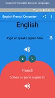 English French Translator الملصق