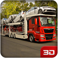 Heavy car transporter truck