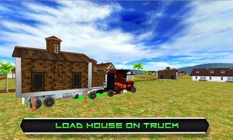 Transporter Truck House Move الملصق
