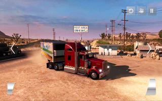 Transporter Truck 2018: Cargo Driving Simulator 3D capture d'écran 2