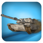 Panzer-Rennen Spiel 3D Zeichen