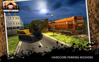 Excavator 3D Parkir Permainan screenshot 2