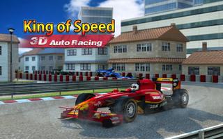 Voitures de course de Formule Affiche