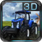 Course de tracteurs agricoles icône
