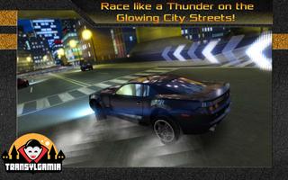 Street Thunder 3D Night Race اسکرین شاٹ 1