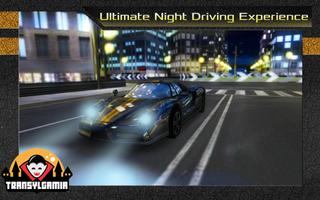 Juego de carreras de noche 3D captura de pantalla 2