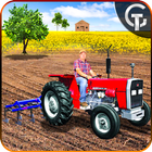 Real Tractor Farming Drive 3D ícone