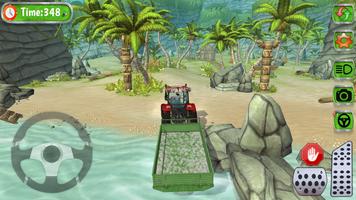 Tractor hill climb racing 3D скриншот 1