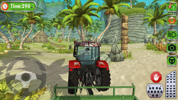 Tractor hill climb racing 3D скриншот 2