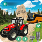 tractor Trekken bus spel - tractor vervoeren-icoon