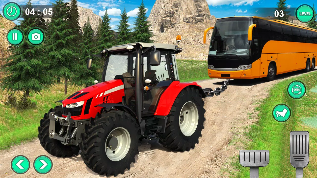 Android İndirme için traktör Çek otobüs oyun- traktör hauling simülatör APK