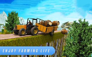 Farm Simulator 2018: Cargo Tractor Driving Game 3D Cartaz