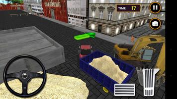 Tractor Sand Transporter 3D plakat