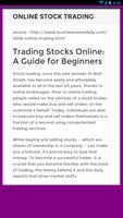 Online Stock Trading capture d'écran 1