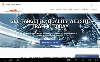 Traffic Maker. Website Affiche