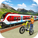 Trail Bike Vs Train Race APK