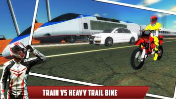 Trail Bike Vs Train Race اسکرین شاٹ 1
