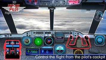 Uçak Pilot Uçuş Simülatörü 3D Ekran Görüntüsü 3