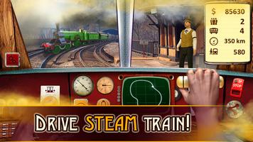 Poster Steam Train Driving