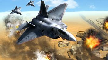 المقاتلة F22 محاكاة الملصق