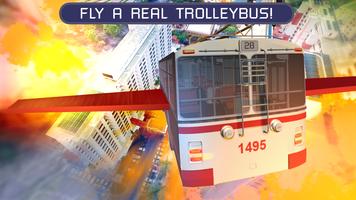 Flying Trolleybus Simulator पोस्टर