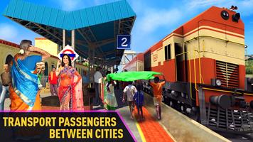 Indian Train Railway Game captura de pantalla 1