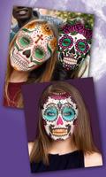 masque de crâne mexicain - maquillage Halloween capture d'écran 1