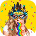 Snap carnival face filters icône