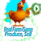 echte boerderijgame produceren, verkopen-icoon