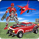 US Police Jet Car Robot Transform Wars APK