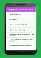 WEB API  INTERVIEW QUESTIONS पोस्टर