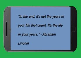 Abraham Lincoln Quotes Plakat