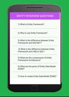 Poster ENTITY FRAMEWORK INTERVIEW QUESTIONS