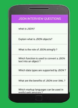 json interview questions for android apk download