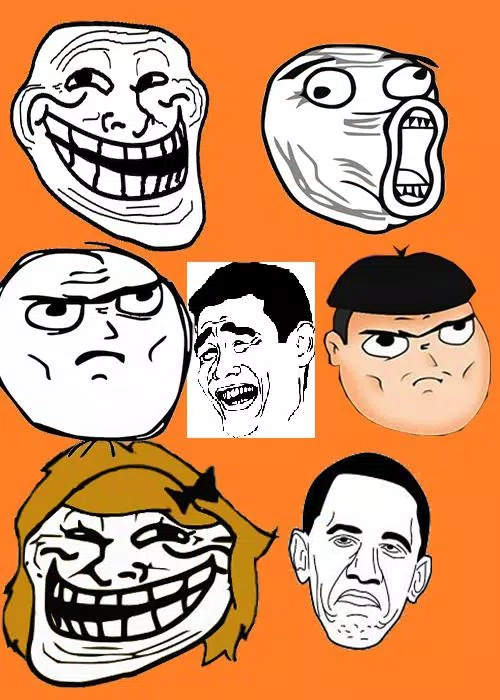 Crazy Troll Face Sticker - Crazy Troll face Troll - Discover