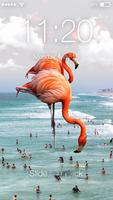 پوستر Flamingo Animal Sceen Lock