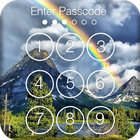 Regenbogen-Himmel-Screen-Sperre Zeichen