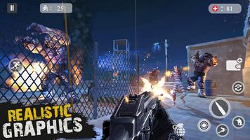 Jogos de ataque de zumbi imagem de tela 1