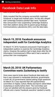 Facebook Data Leak : A timeline of key events 截图 1