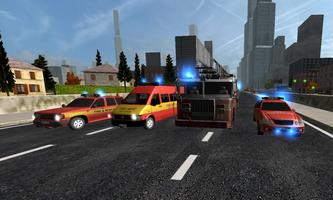 Duty Driver Firetruck FREE 截图 1