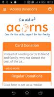 Acorns Donations الملصق