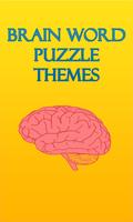 Brain Word Puzzle Themes Affiche