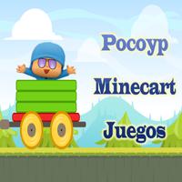Pocoyp Minecart Juegos الملصق