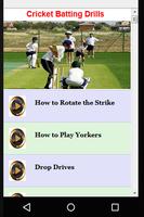 Cricket Batting Drills Affiche