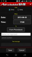 برنامه‌نما SMS Auto Sender عکس از صفحه