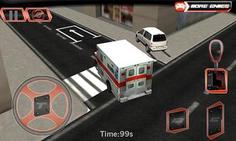 Cidade Ambulance Parking 3D Cartaz
